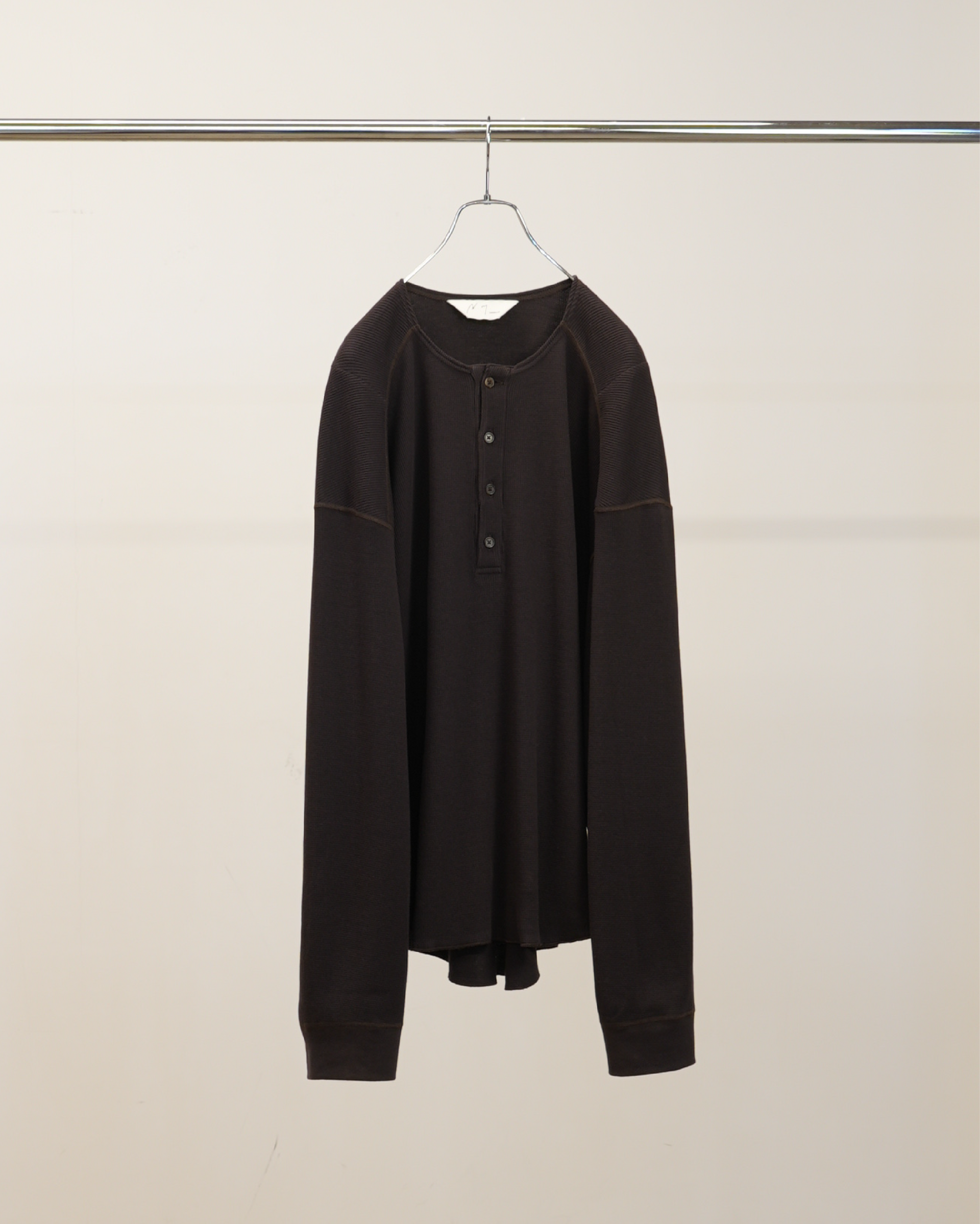 【新品未使用】ANCELLM CA/C HENLEY D.BROWN サイズ1 CA/C HENLEY LS(D.BROWN) – ANCELLM
