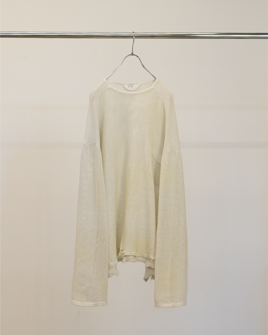 UNEVENNESS MESH LS(WHITE) – ANCELLM UNEVENNESS MESH LS(WHITE) – ANCELLM
