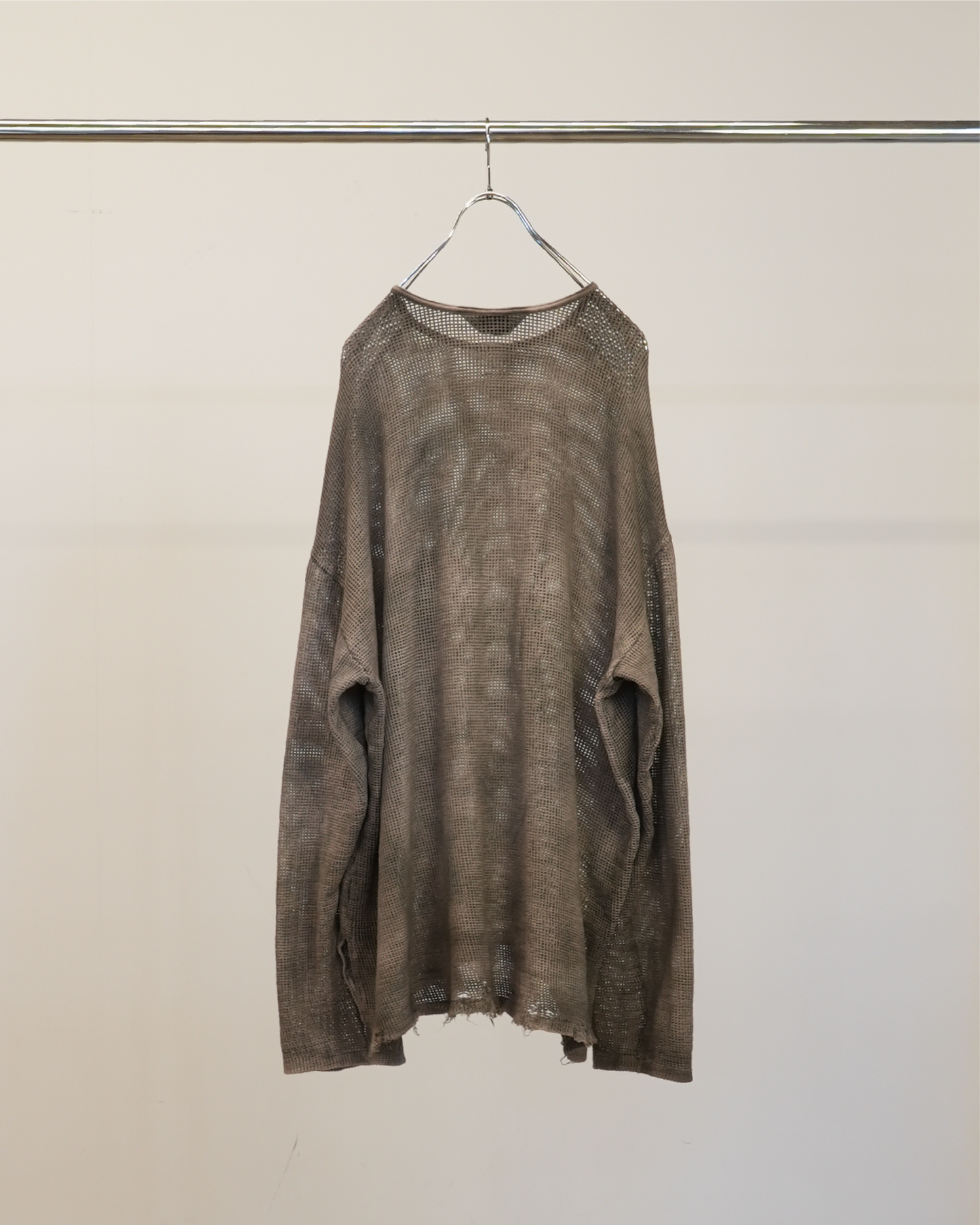 ancellm UNEVENNESS MESH LS (BLACK) メッシュ UNEVENNESS MESH LS(BLACK) – ANCELLM