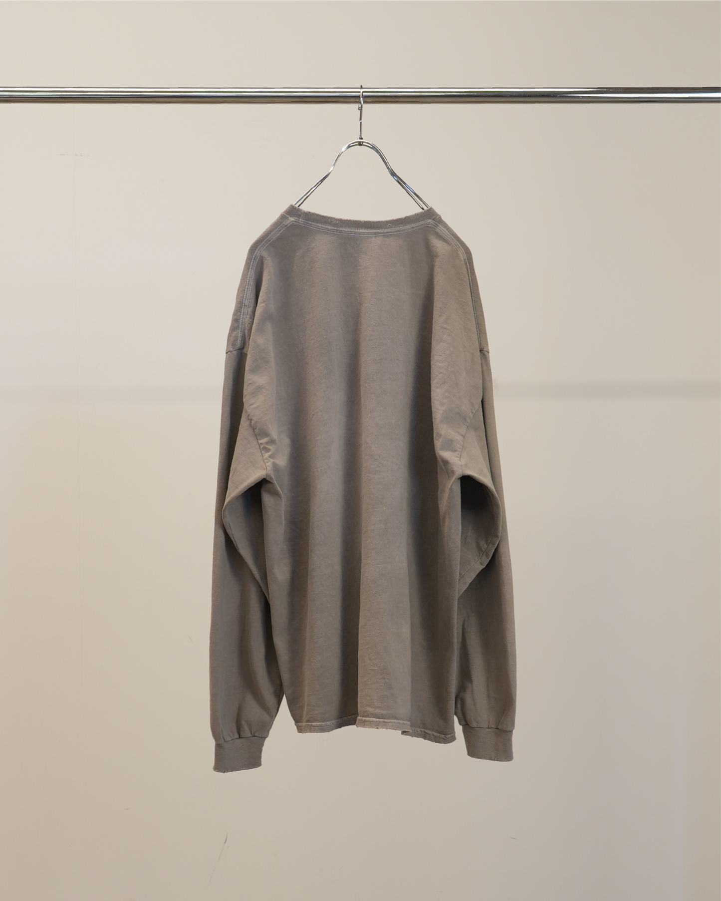 EMBROIDERY DYED LS(GRAY)