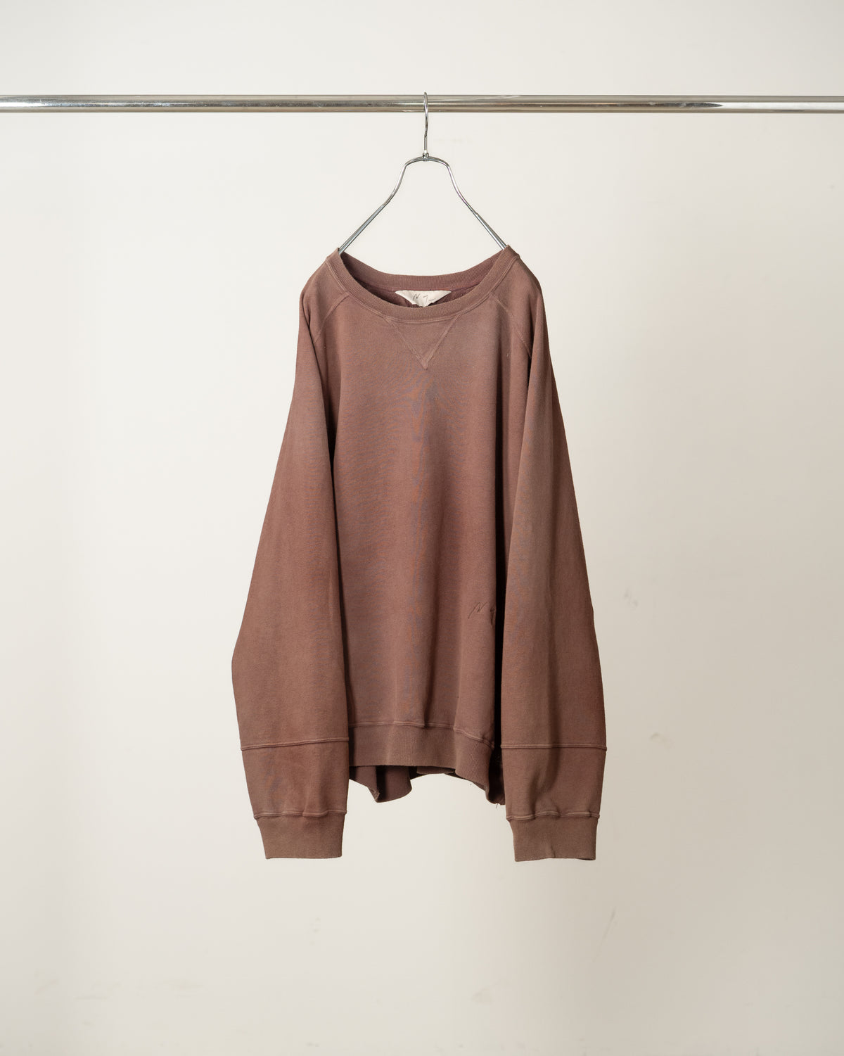FLEECE-LINED SWEAT SHIRT(MARRON)