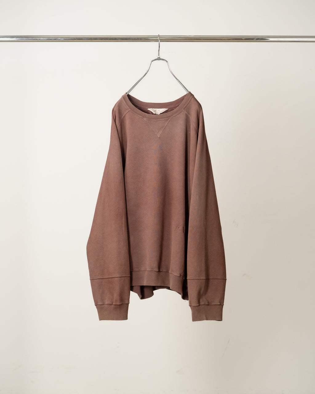 FLEECE-LINED SWEAT SHIRT(MARRON)