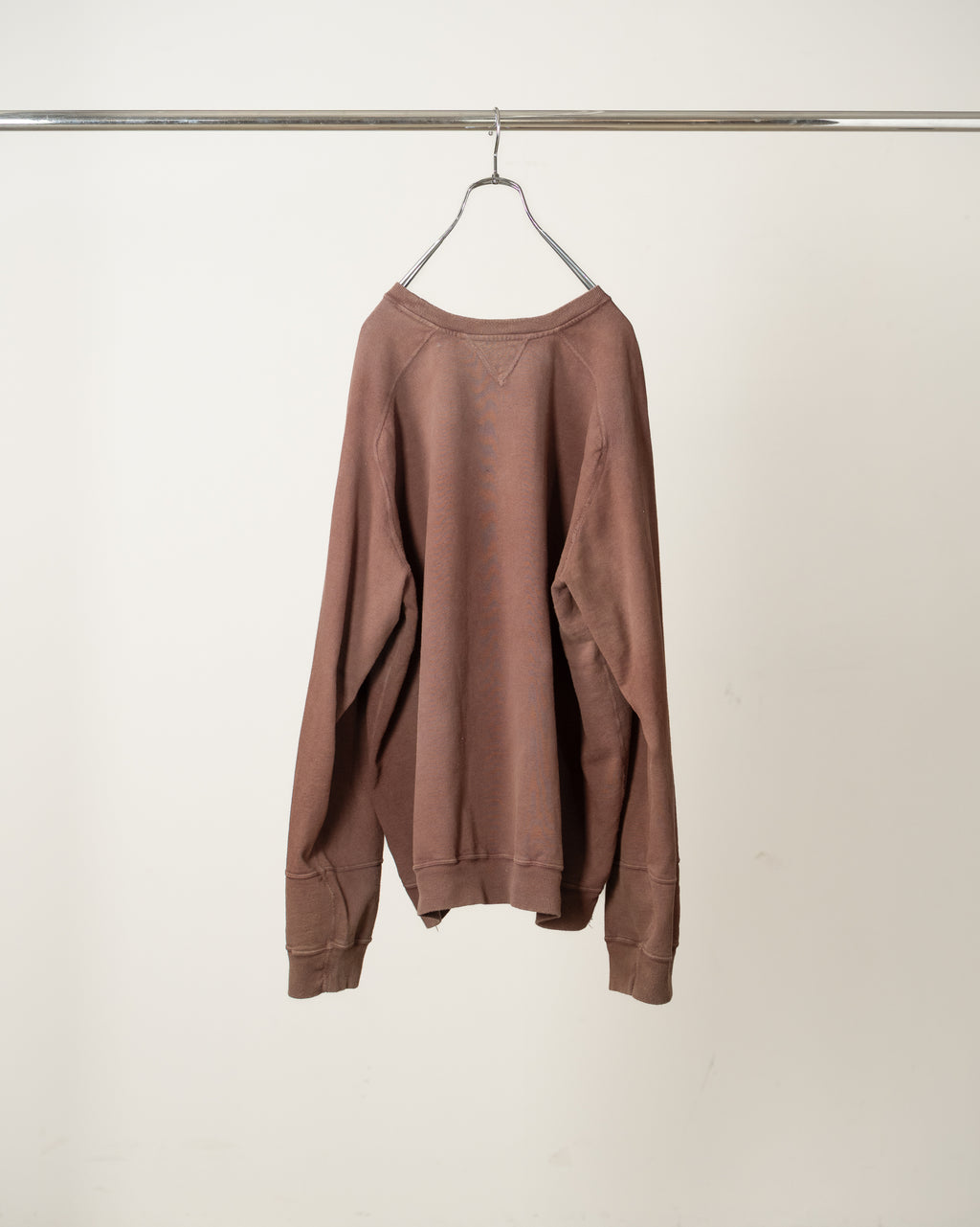 FLEECE-LINED SWEAT SHIRT(MARRON)