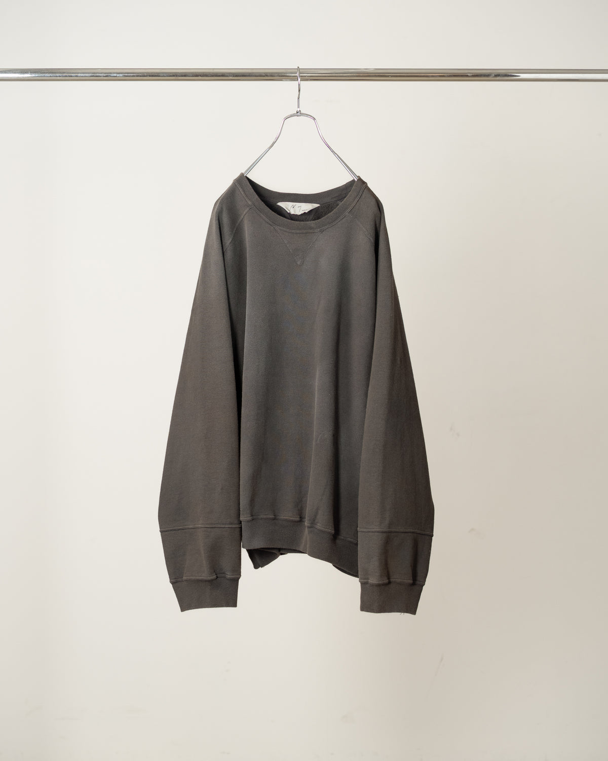 FLEECE-LINED SWEAT SHIRT(BLACK)