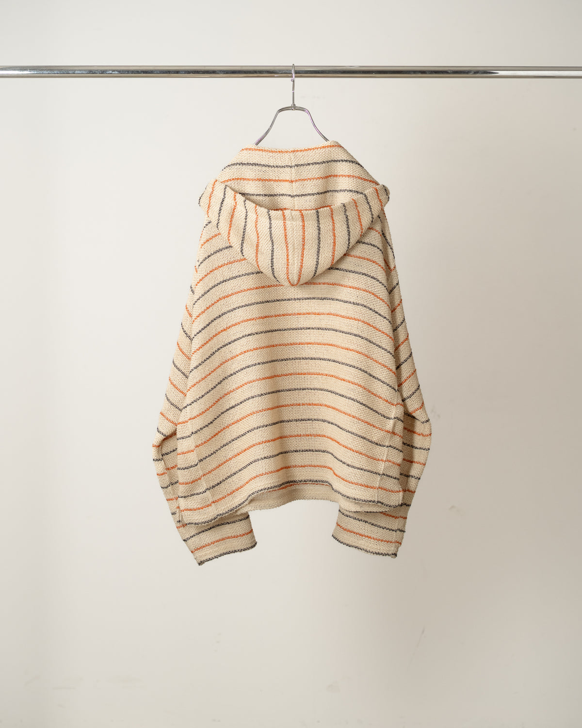 CUT BORDER HOODIE(BEIGE)