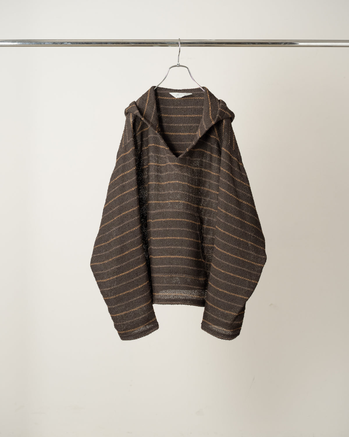 CUT BORDER HOODIE(BLACK)