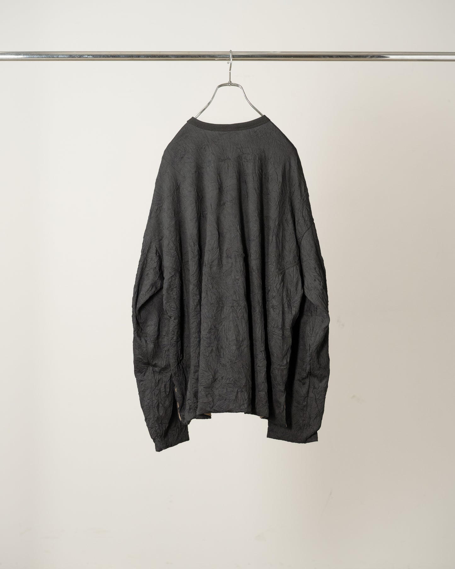 DOUBLE LAYER LS T-SHIRT(BLACK)