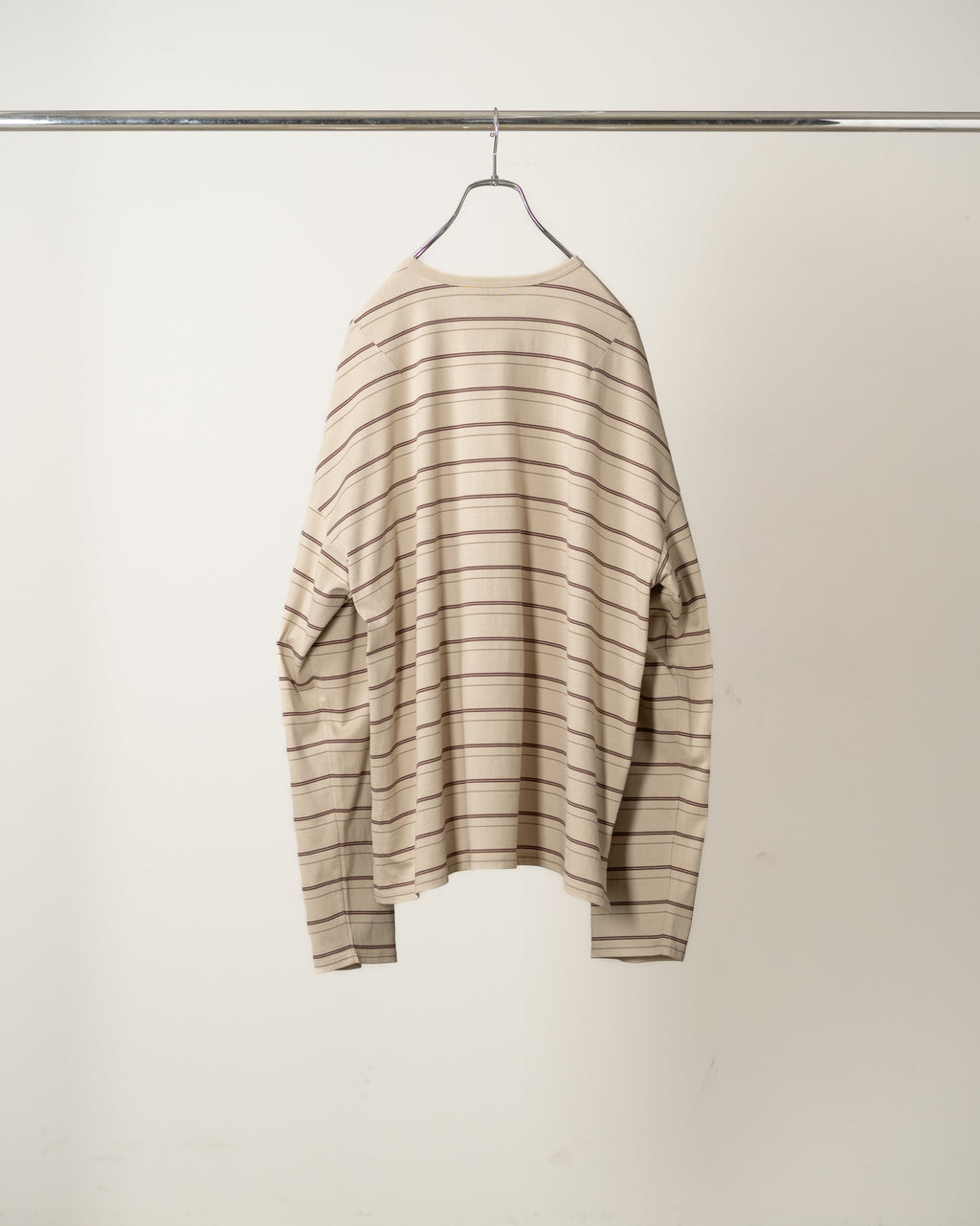 BORDER LS T-SHIRT(BEIGE)