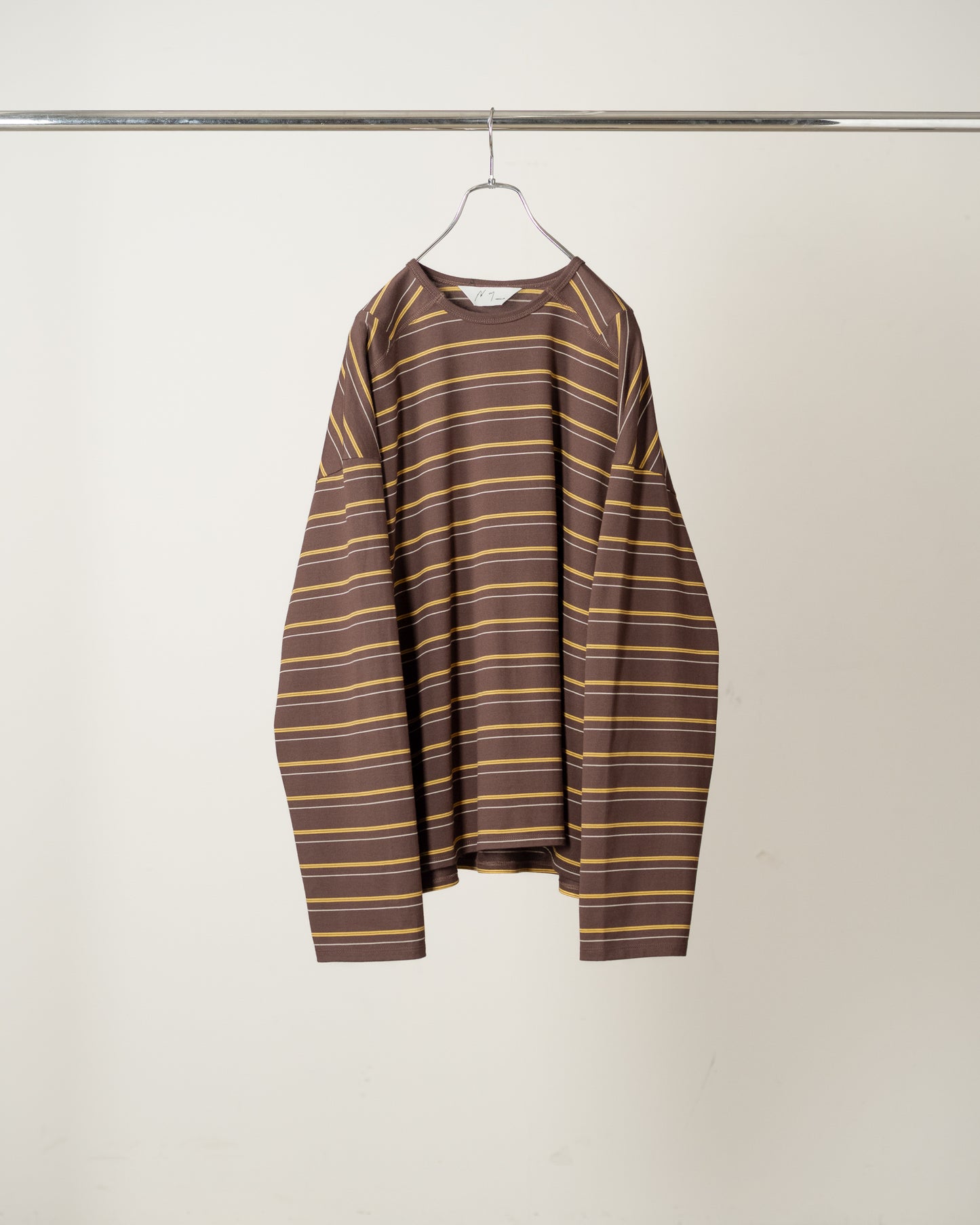 BORDER LS T-SHIRT(MARRON)