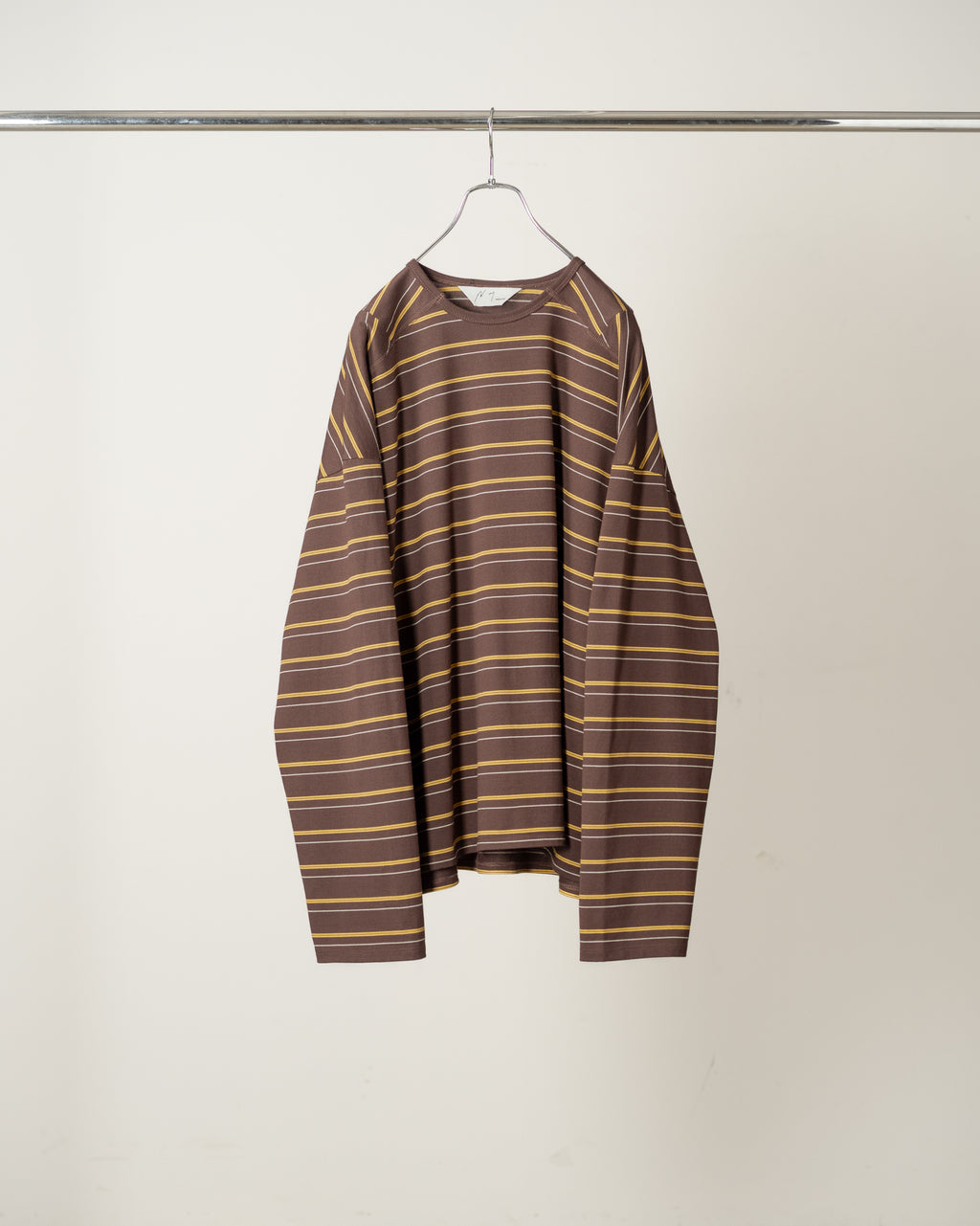 BORDER LS T-SHIRT(MARRON)