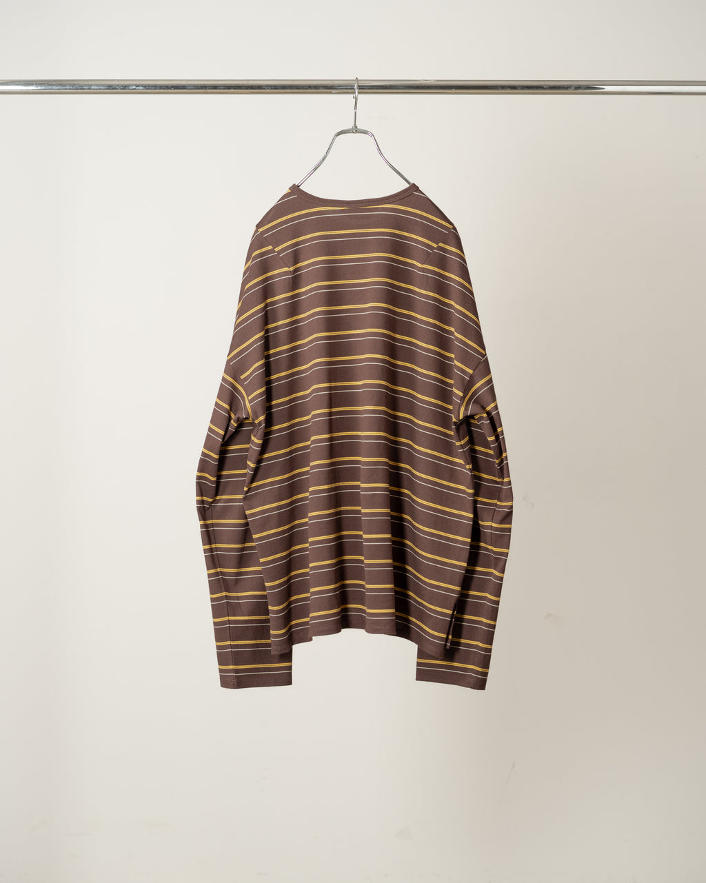 BORDER LS T-SHIRT(MARRON)