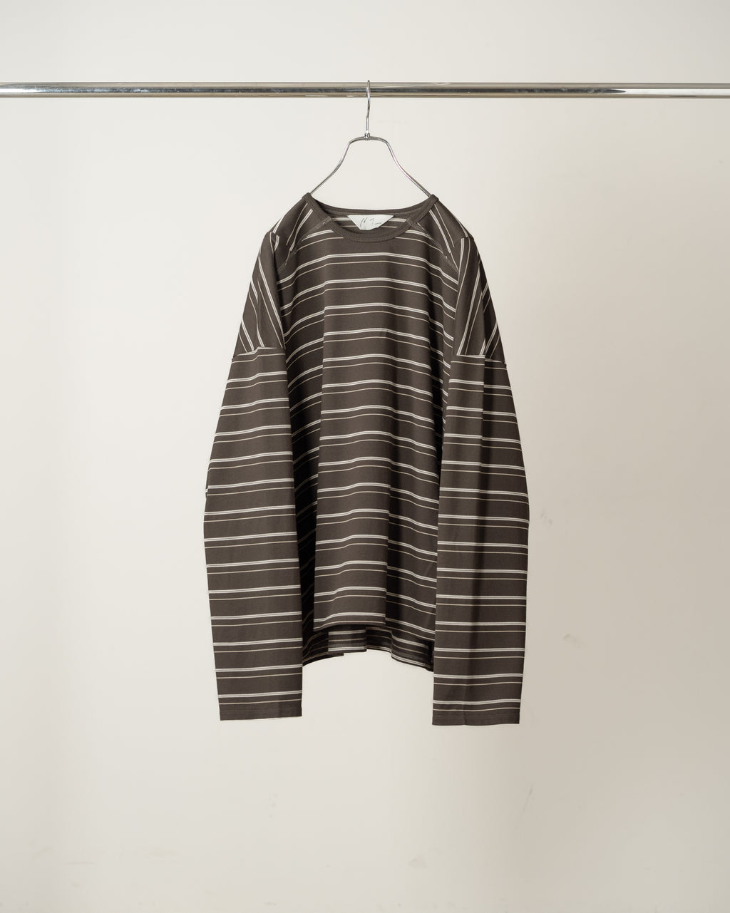 BORDER LS T-SHIRT(BLACK) – ANCELLM