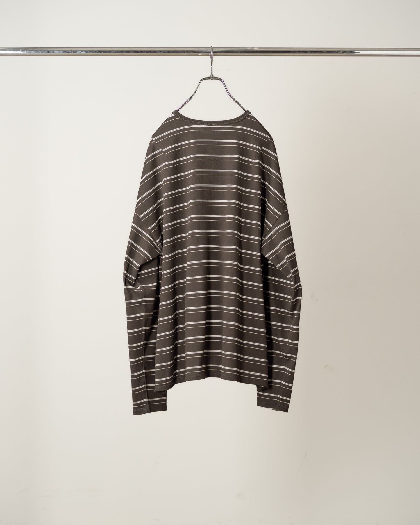 BORDER LS T-SHIRT(BLACK)
