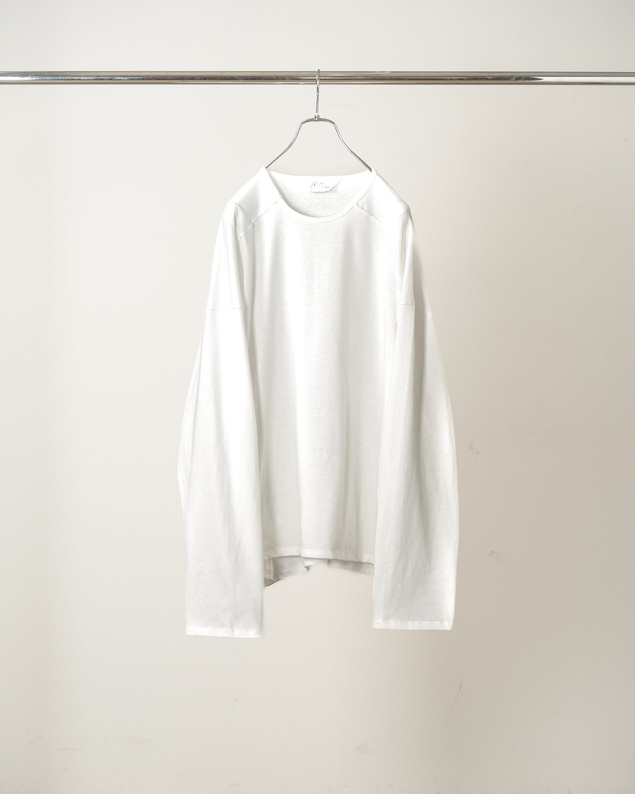 C/R LS T-SHIRT(WHITE) – ANCELLM