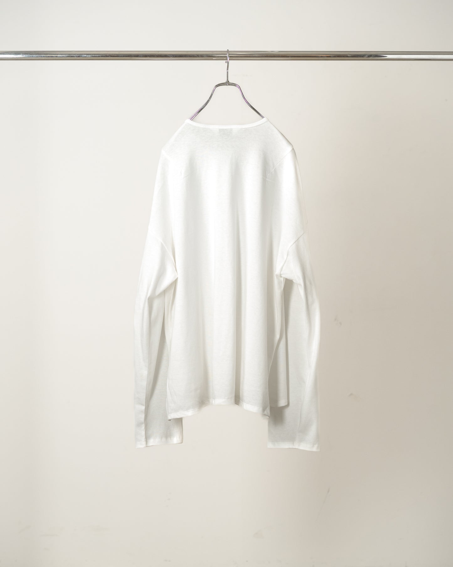 C/R LS T-SHIRT(WHITE)