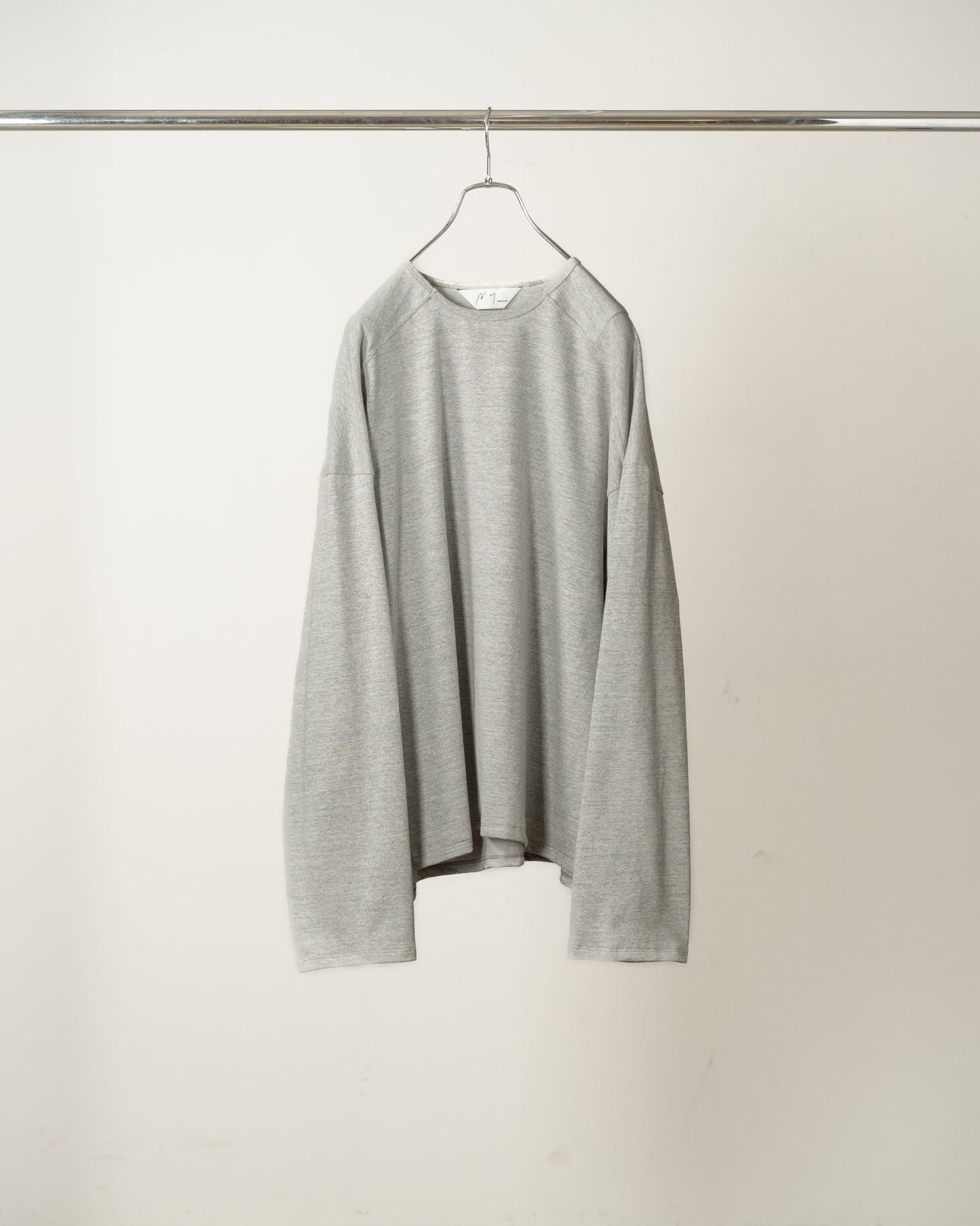 C/R LS T-SHIRT(GRAY)