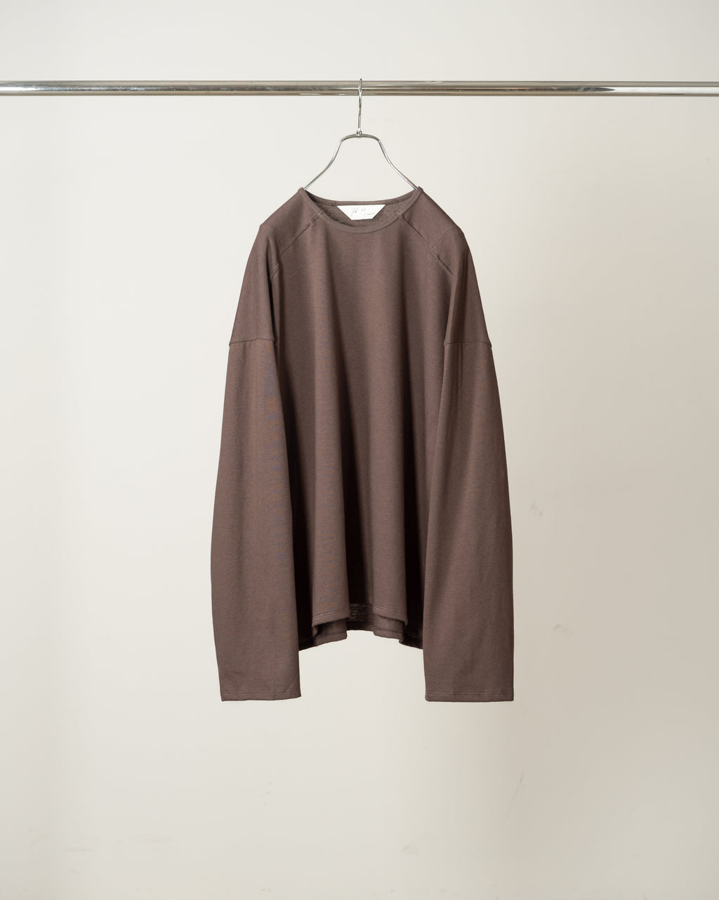 C/R LS T-SHIRT(BROWN)