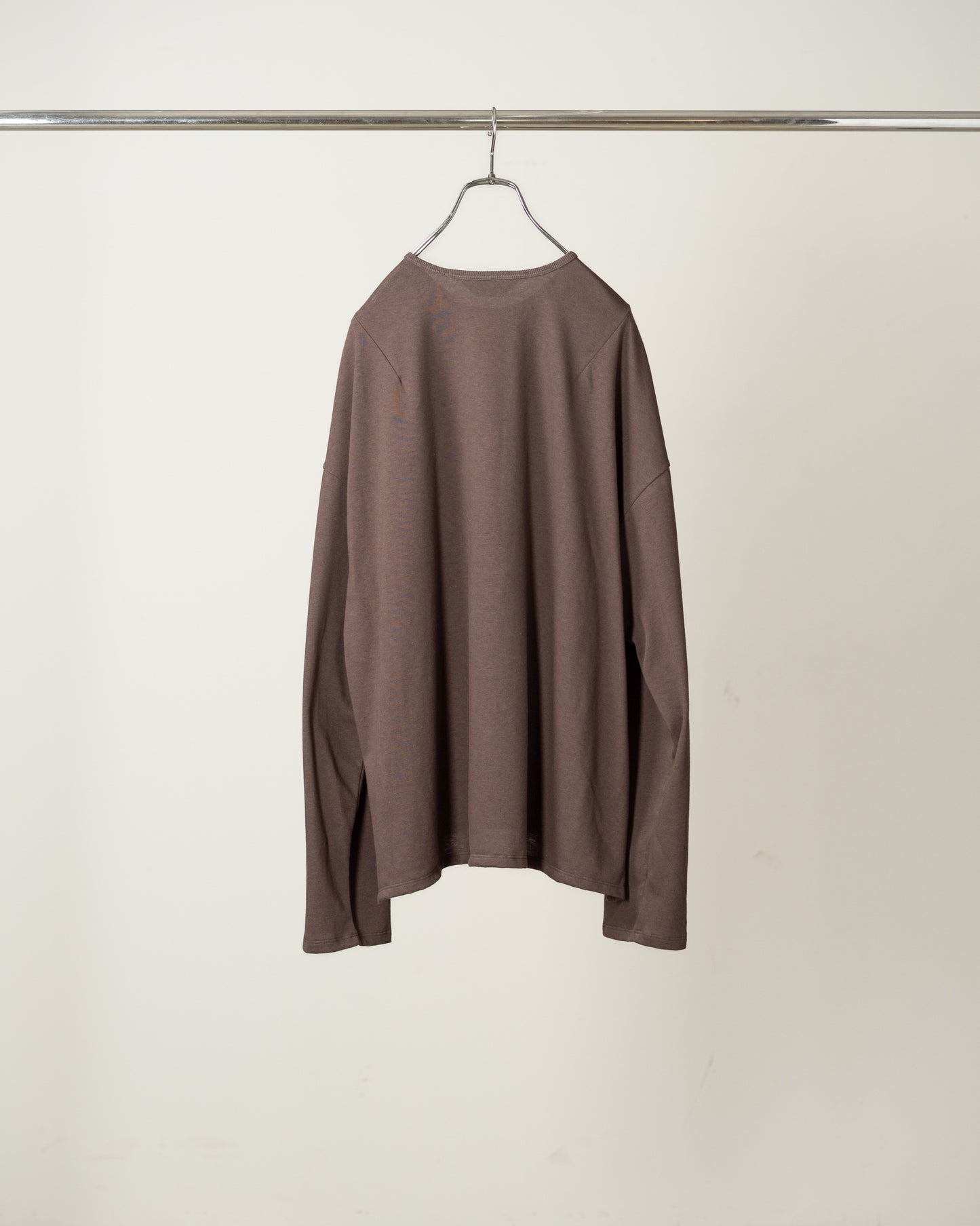 C/R LS T-SHIRT(BROWN)