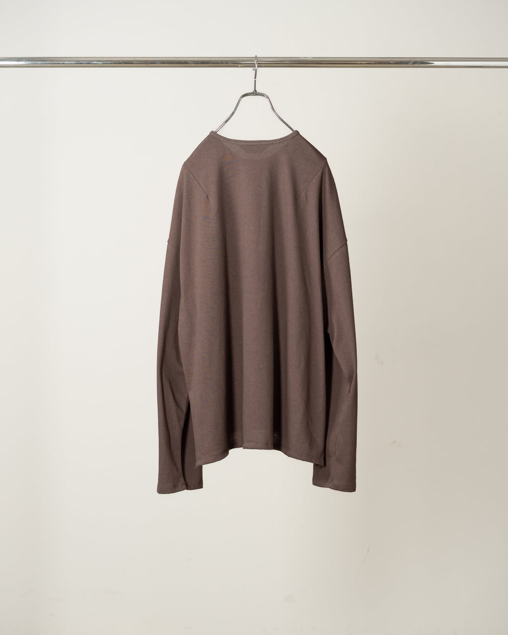 C/R LS T-SHIRT(BROWN)
