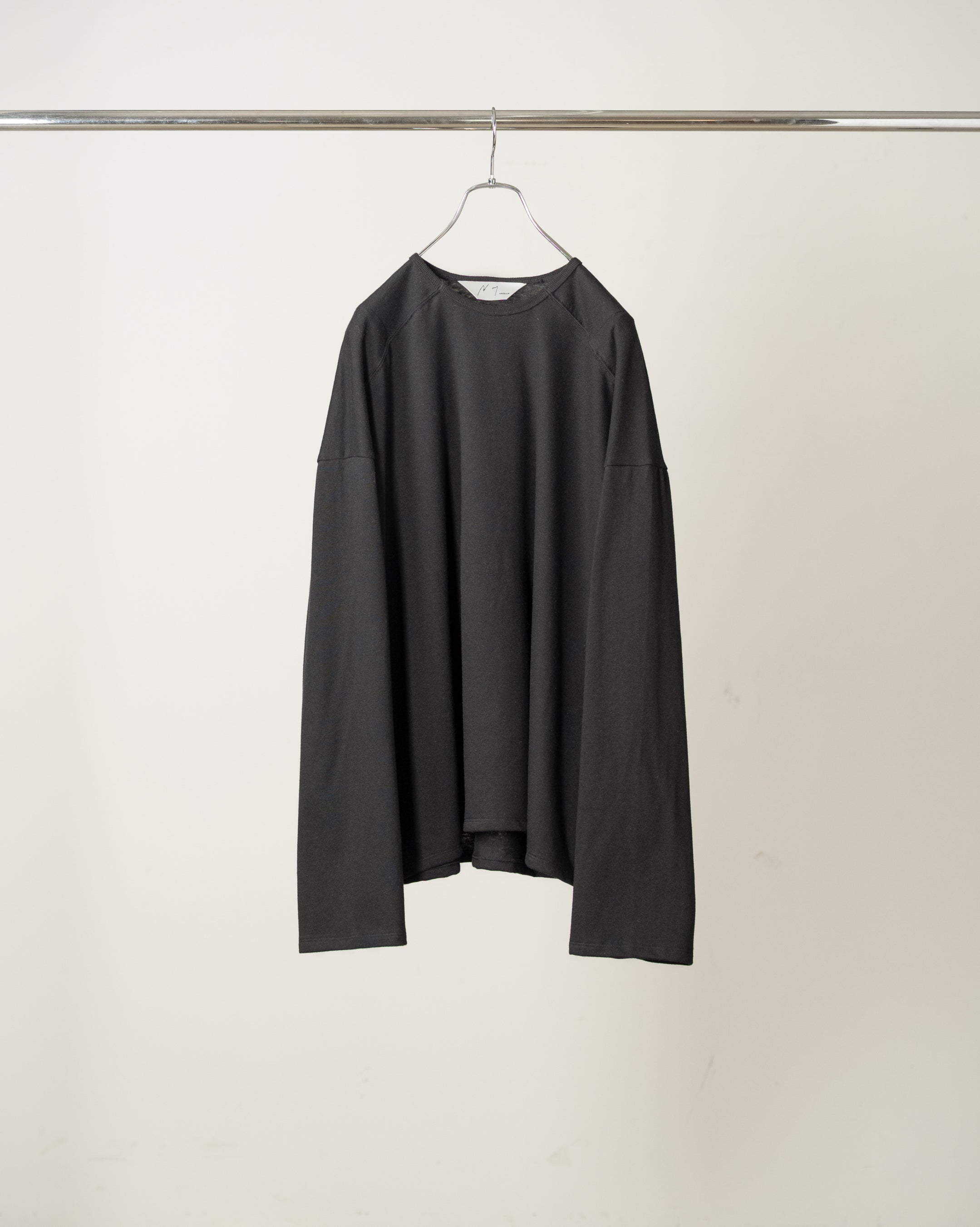 C/R LS T-SHIRT(BLACK) – ANCELLM