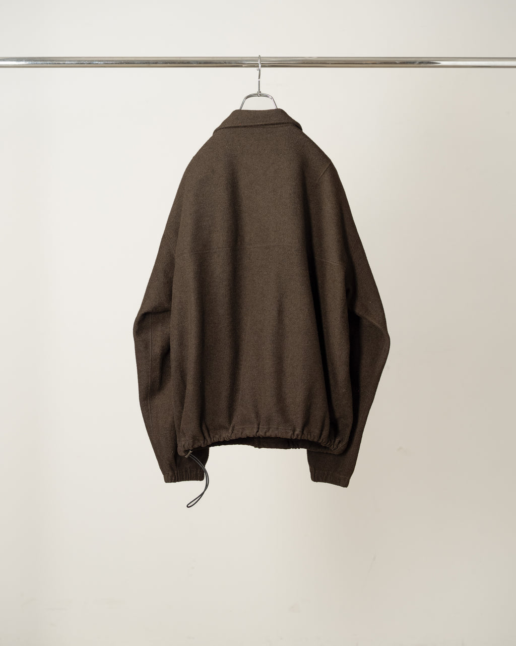 WOOL PULL OVER SHIRT(D.BROWN)