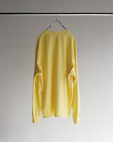 EMBROIDERY DYED LS T-SHIRT(YELLOW)