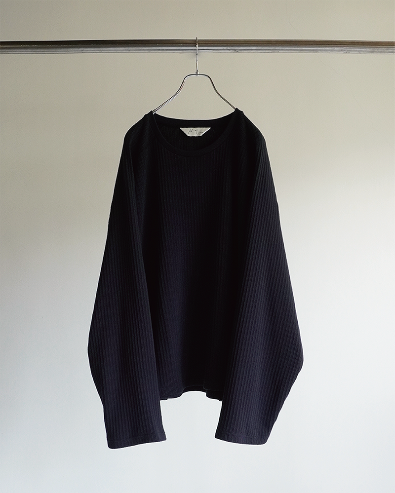 OVER RIB LS T-SHIRT(D.NAVY)