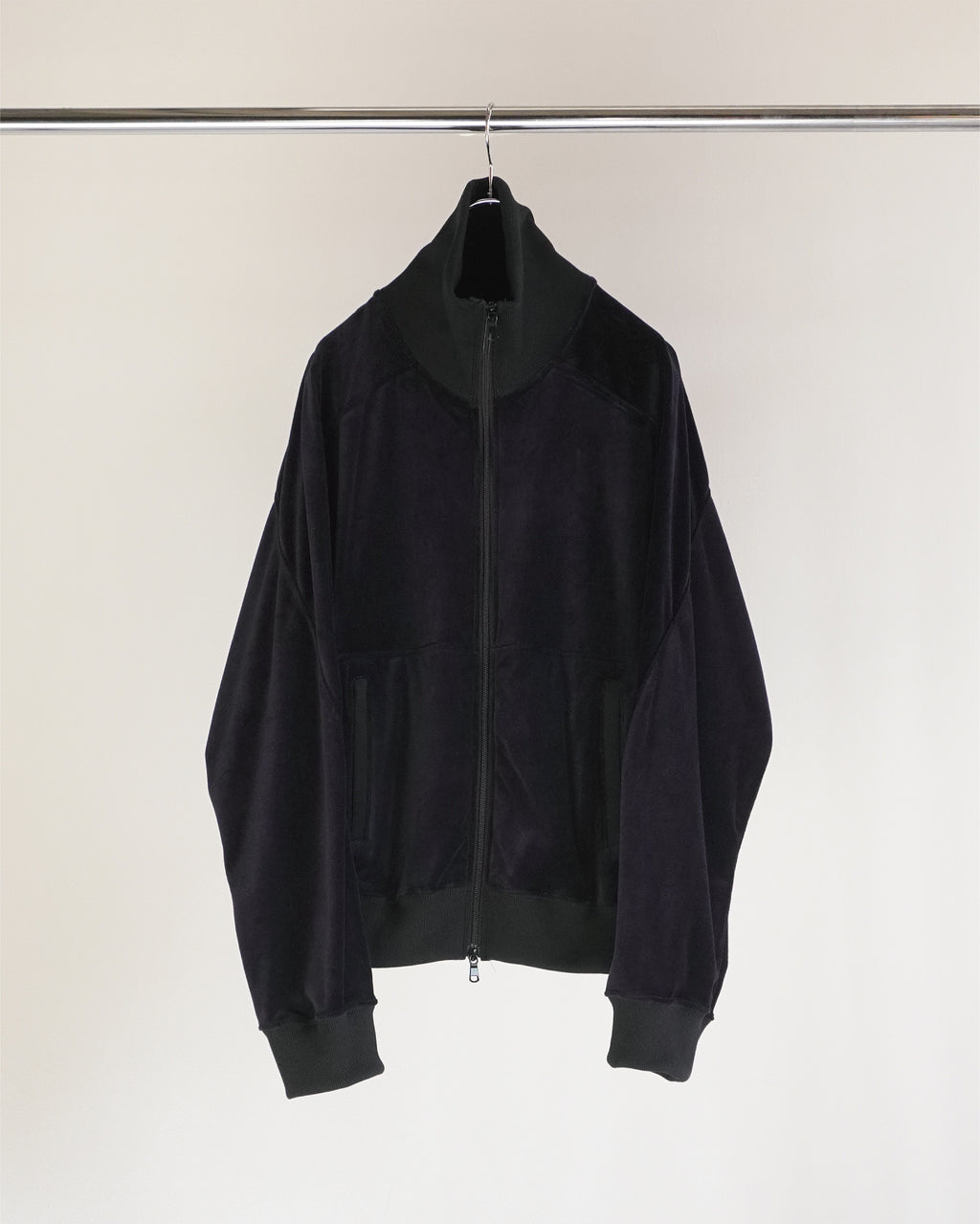 VELOUR SWITCHING JACKET(NAVY)