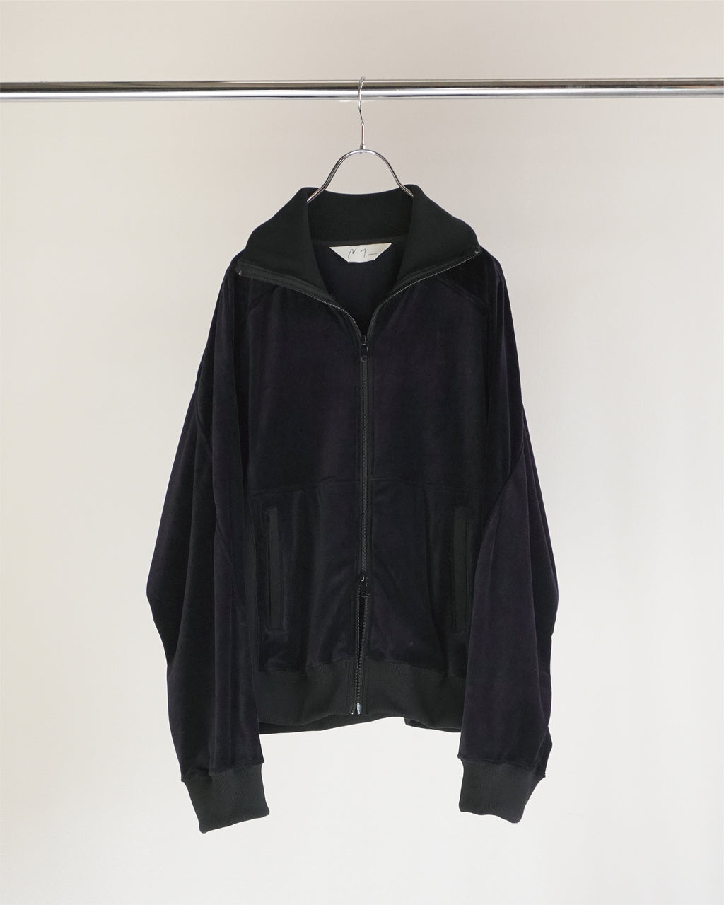 VELOUR SWITCHING JACKET(NAVY)