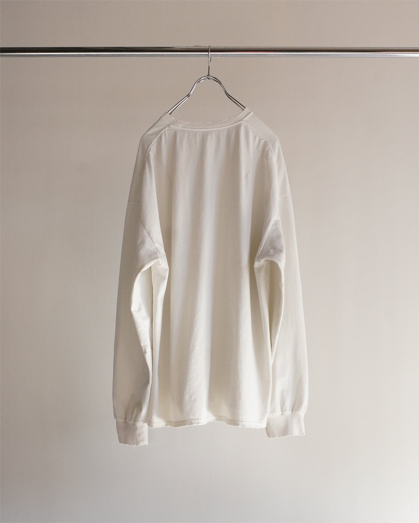 T/RESIDENCE DYED LS T-SHIRT(WHITE)