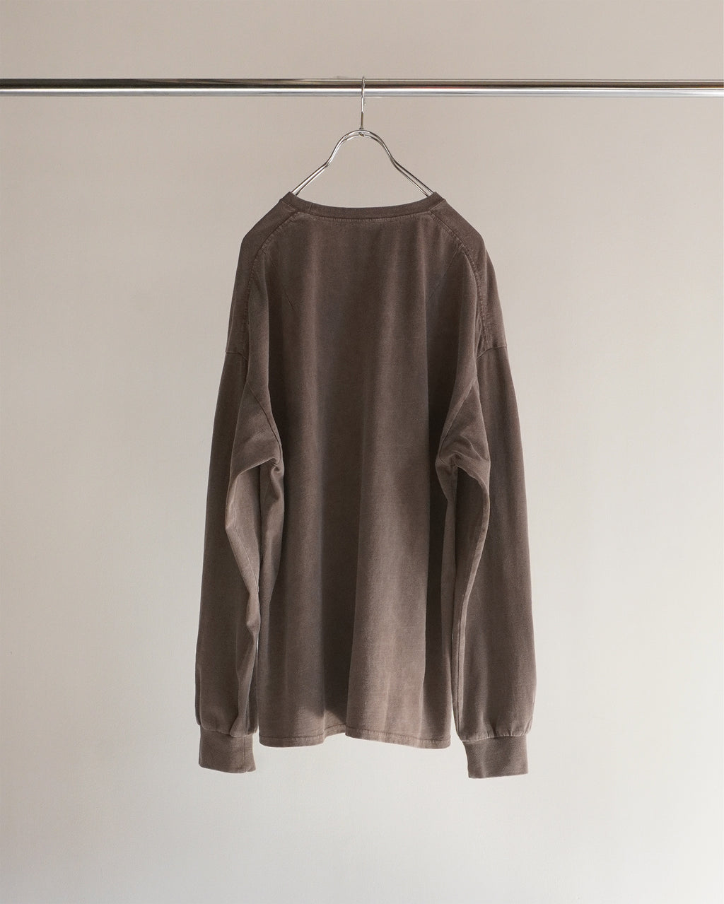 T/RESIDENCE DYED LS T-SHIRT(BROWN)