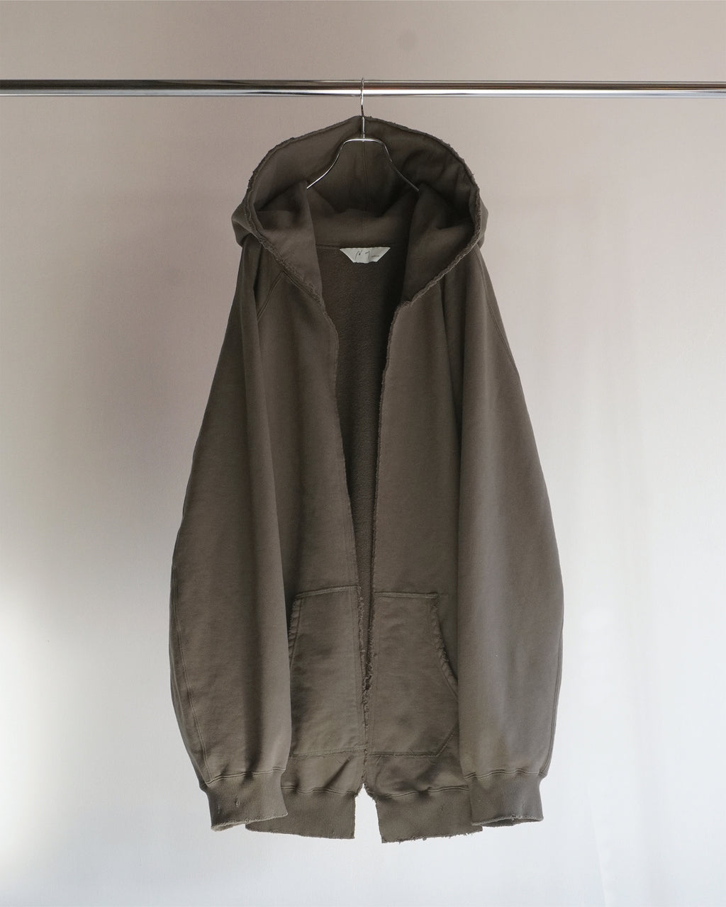 OVER SWEAT COAT HOODIE(OLIVE)