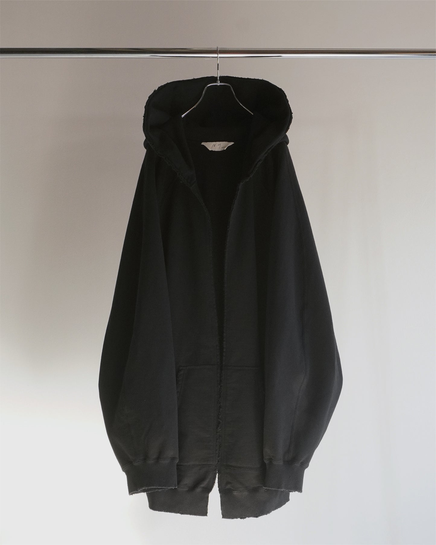 OVER SWEAT COAT HOODIE(BLACK)