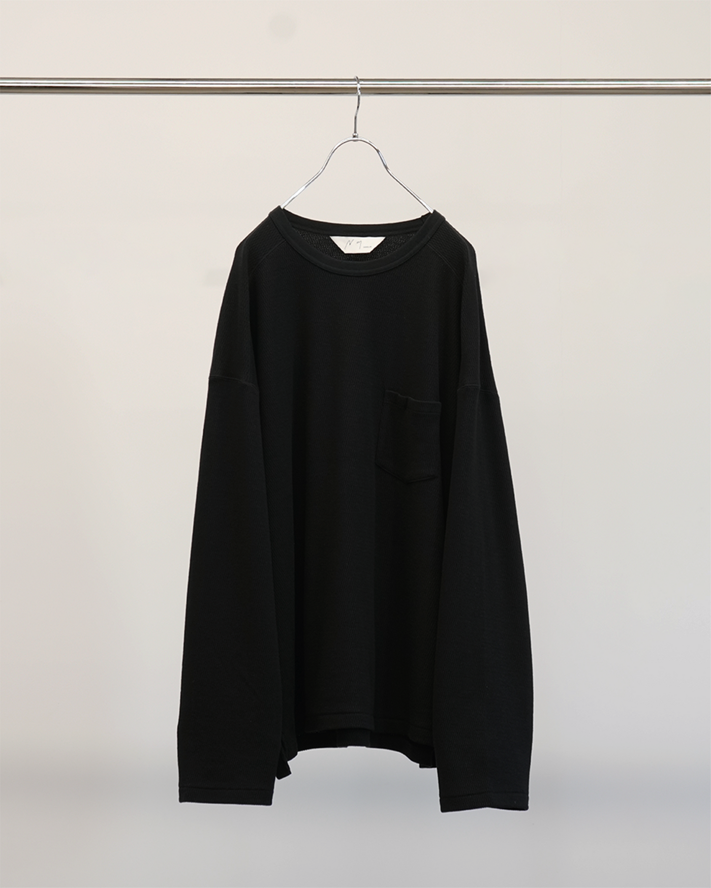 ANCELLM 24SS / THERMAL LS T-SHIRT BLACK ANCELLM ANCELLM 24SS / THERMAL LS T-SHIRT BLACK ANCELLM