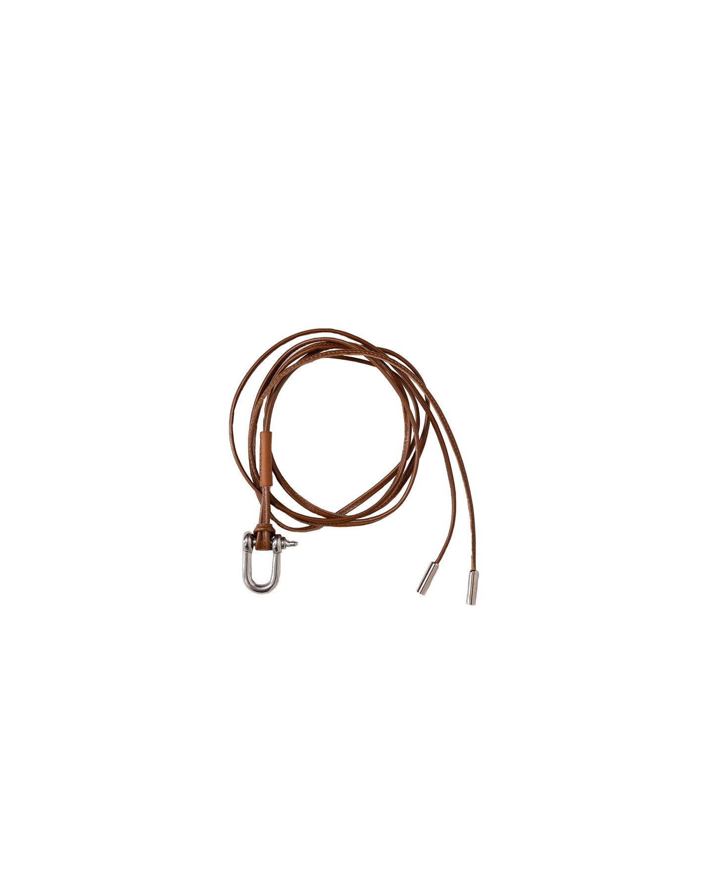 LEATHER ROPE BRACELET(BROWN)