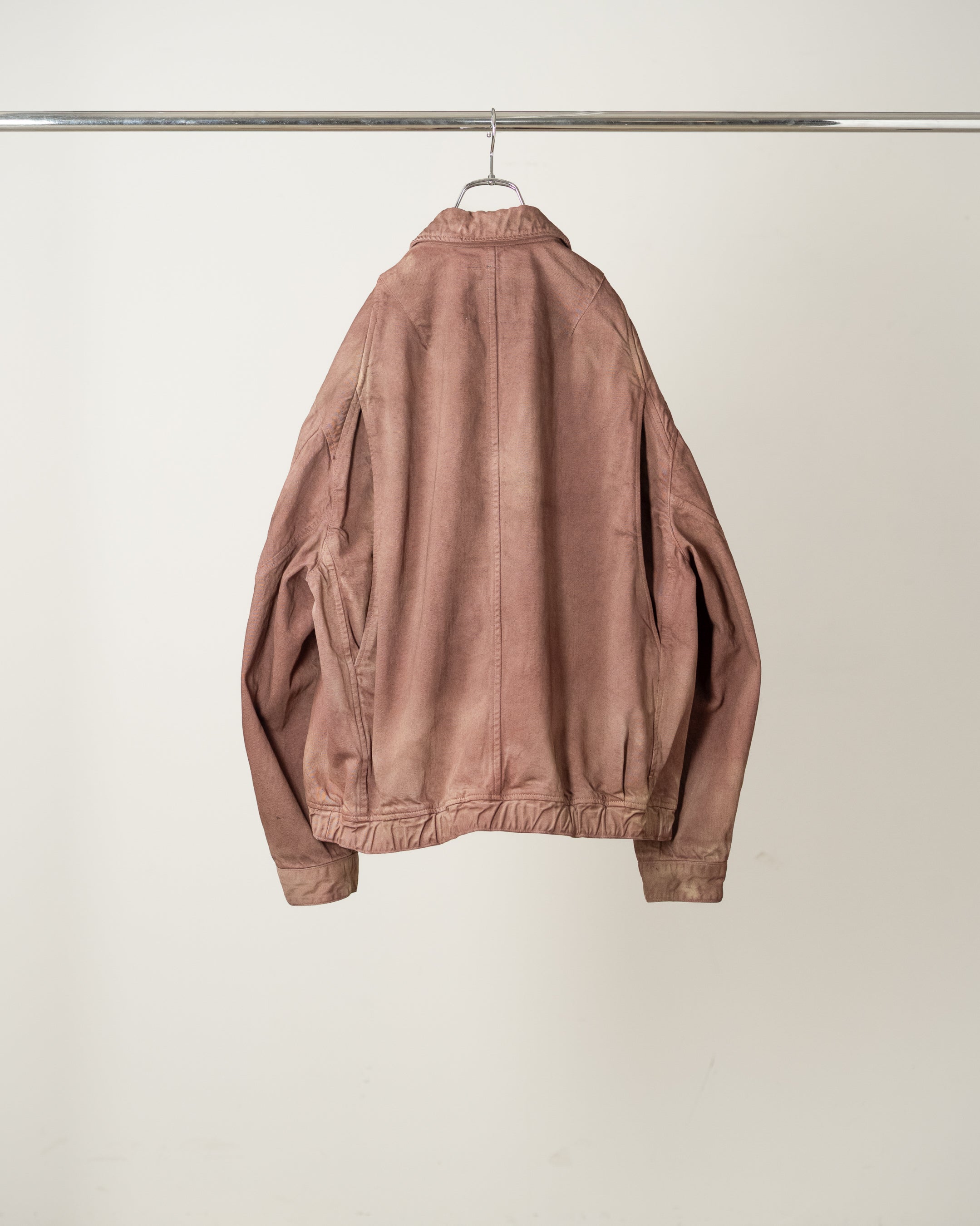 AGING DENIM TUCK JACKET(MARRON) – ANCELLM