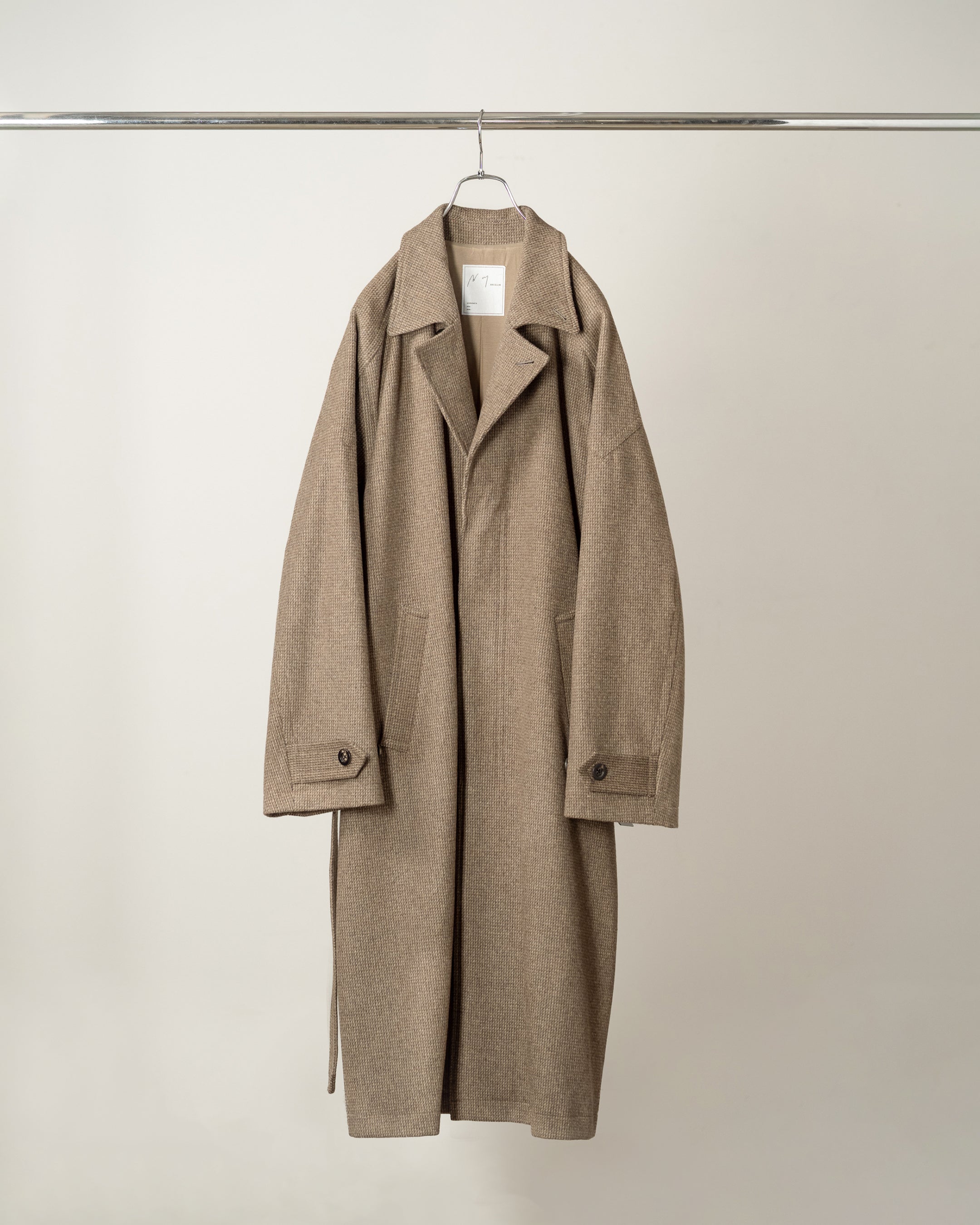 WOOL BLANKET BALMACAAN COAT(BEIGE) – ANCELLM