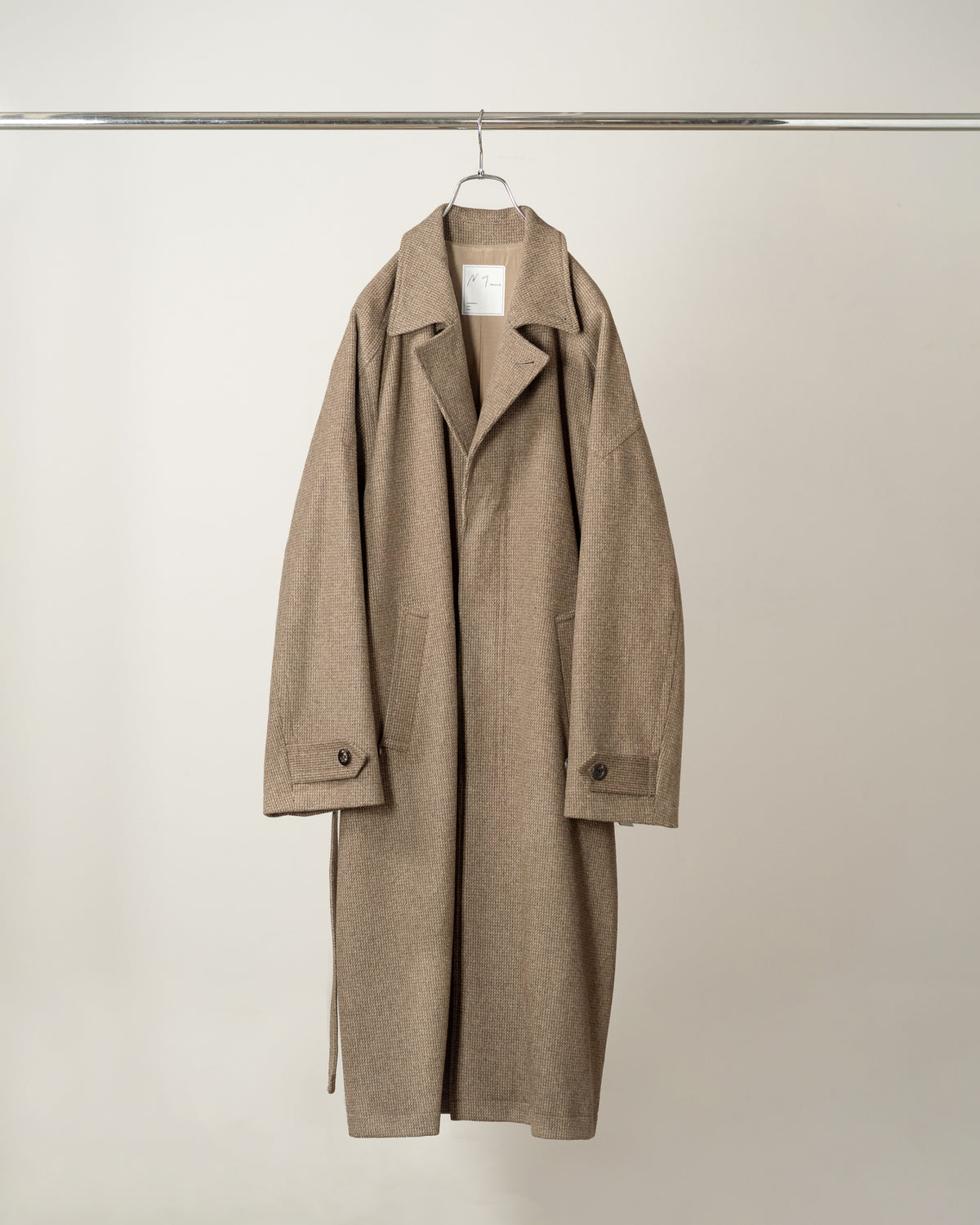 WOOL BLANKET BALMACAAN COAT(BEIGE)