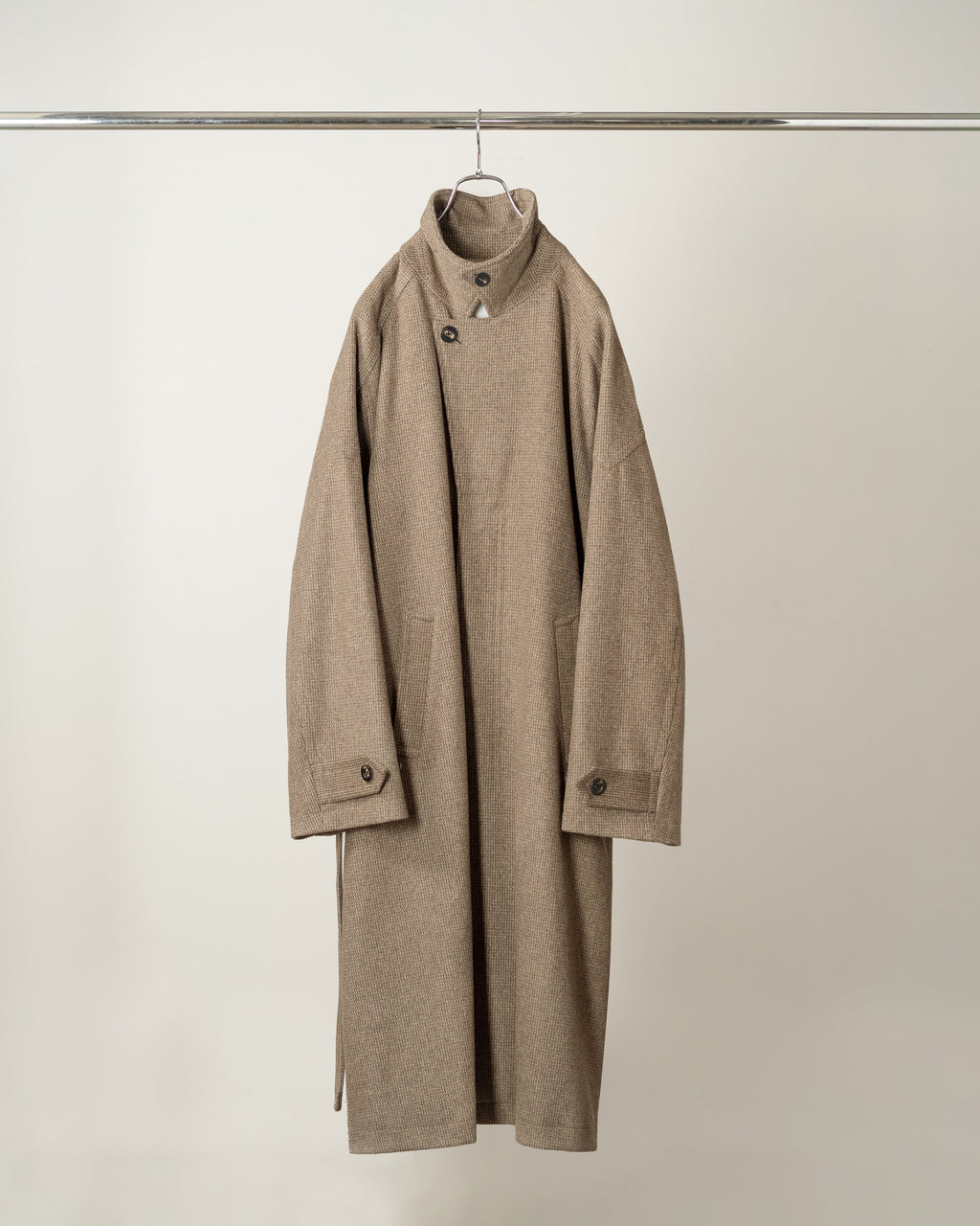 WOOL BLANKET BALMACAAN COAT(BEIGE)