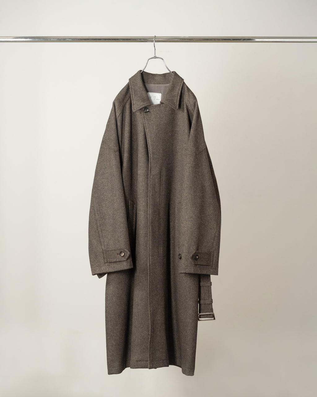 WOOL BLANKET BALMACAAN COAT(D.BROWN)