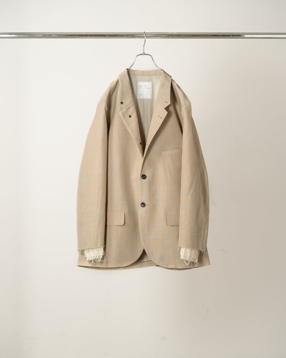LAYERED TAILORED JACKET(BEIGE)