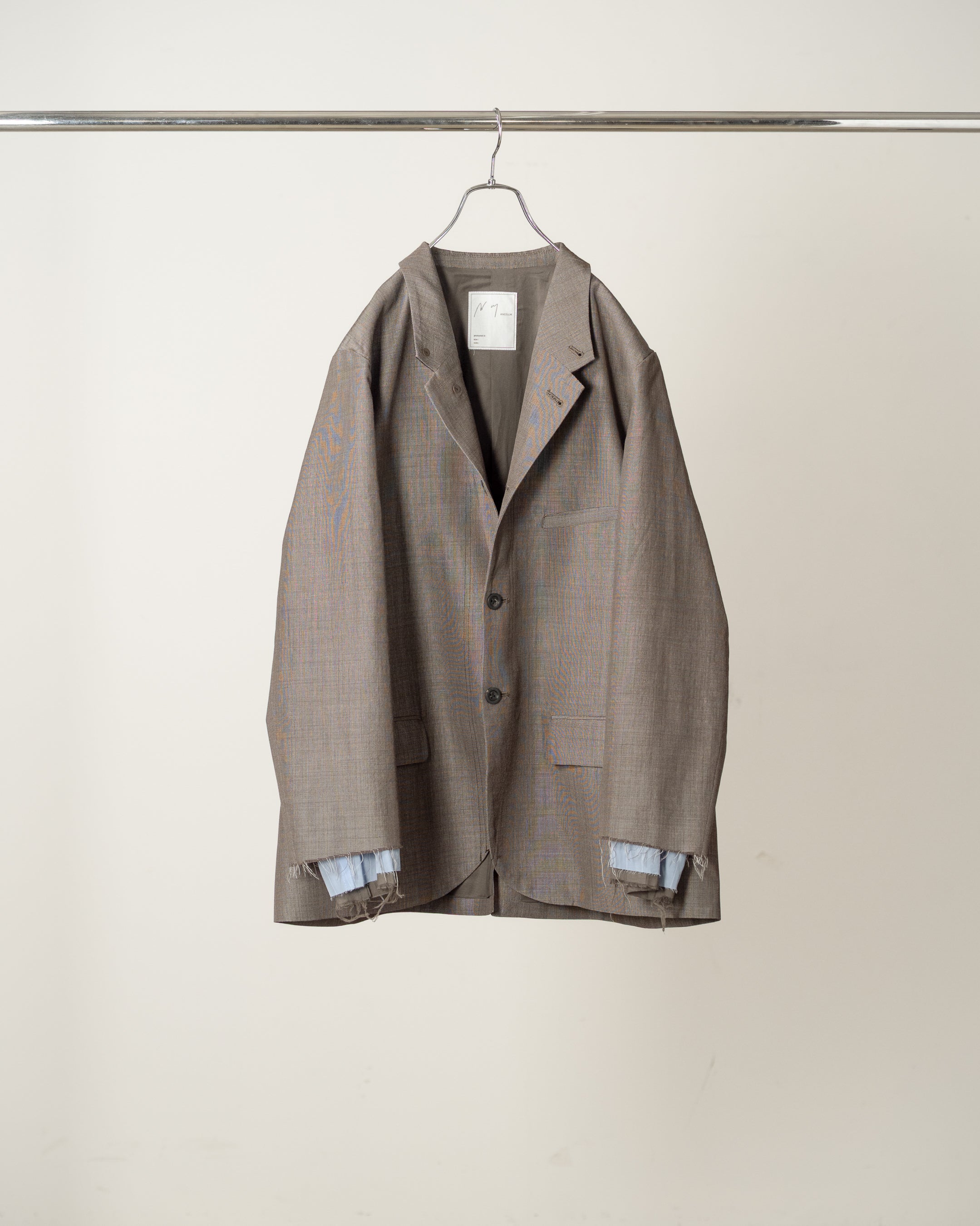 LAYERED TAILORED JACKET(BROWN) – ANCELLM