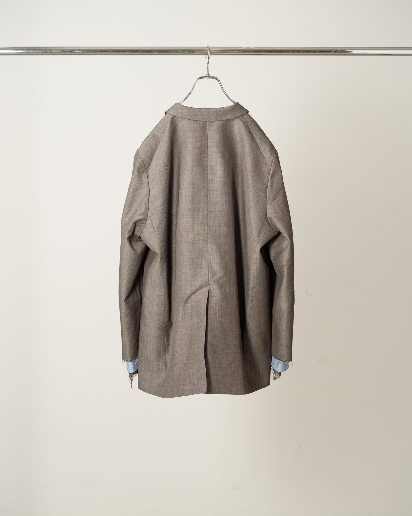 LAYERED TAILORED JACKET(BROWN)