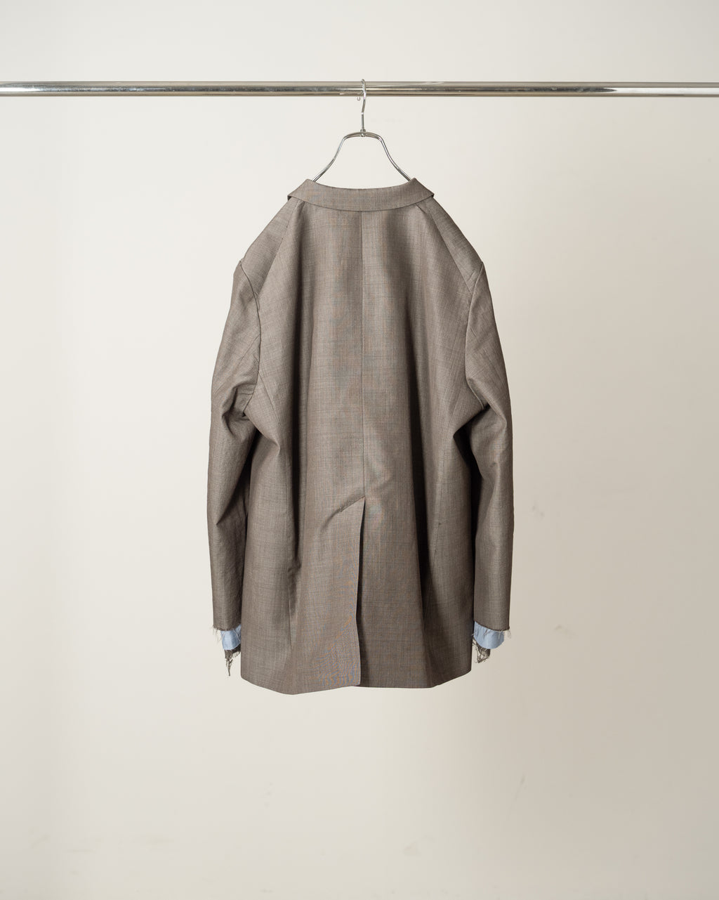 LAYERED TAILORED JACKET(BROWN)
