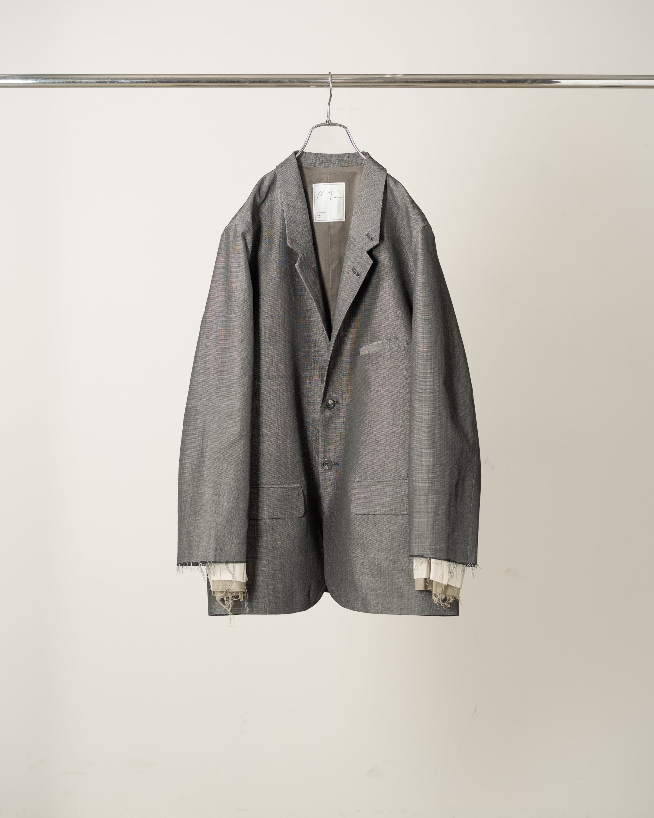 LAYERED TAILORED JACKET(BLACK) – ANCELLM