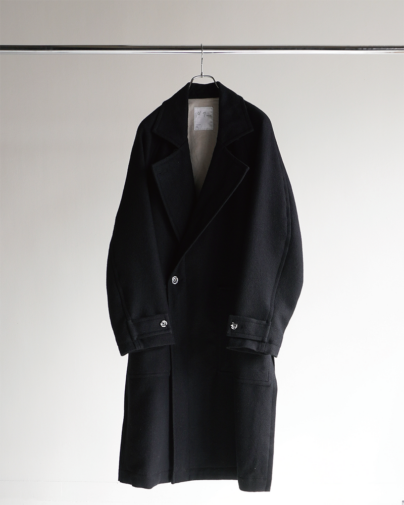 DOUBLE-BREASTED COAT(BLACK) – ANCELLM