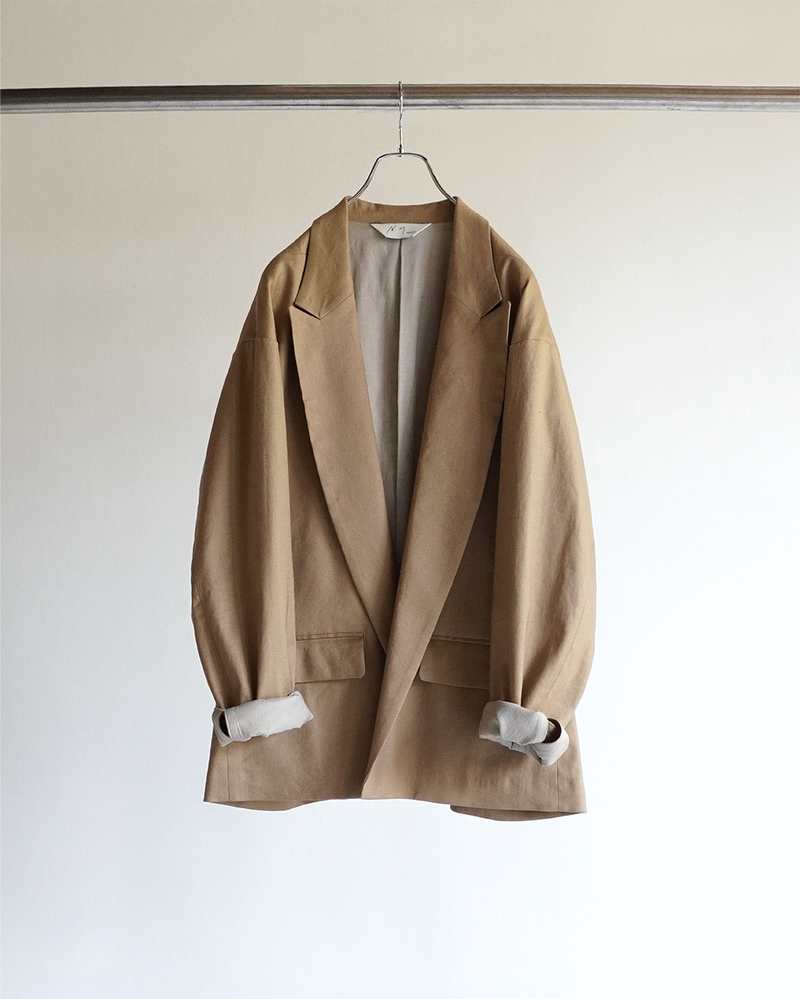 BUTTONLESS TAILORED JACKET(BEIGE)
