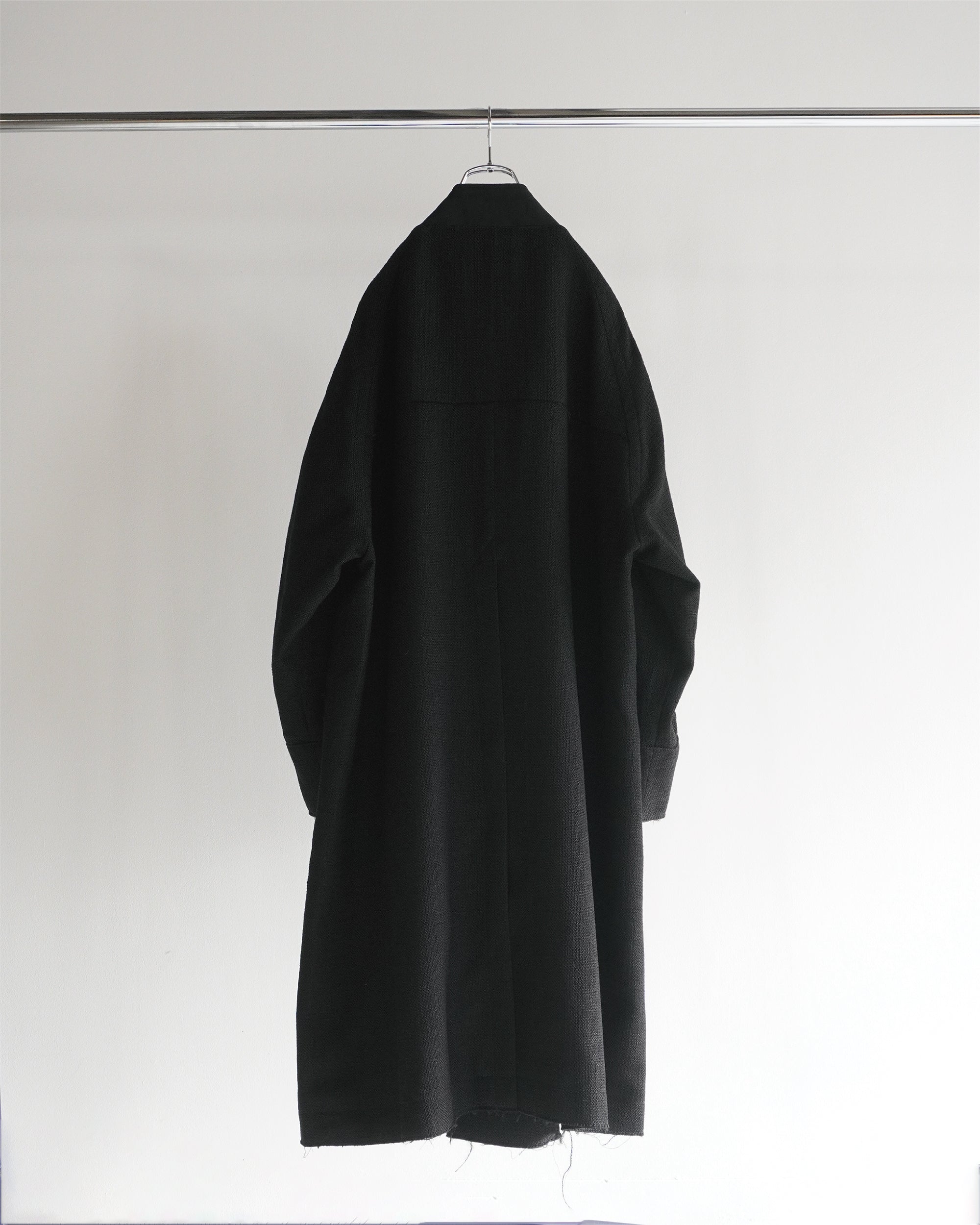 Ancellm W/S COLLARLESS JACKET/BLACK