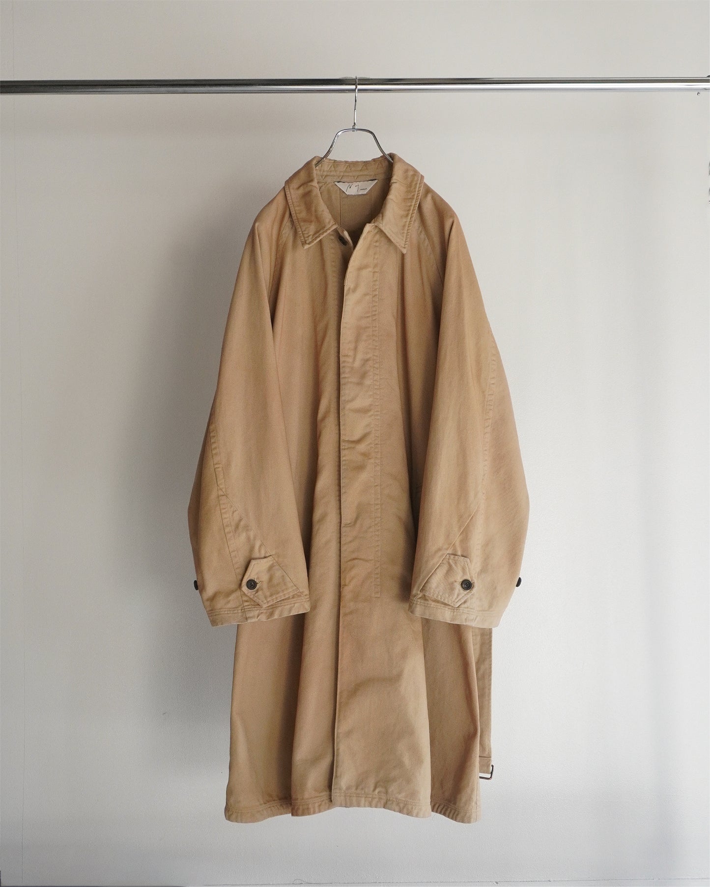 DRILL BALMACAAN COAT(BEIGE)