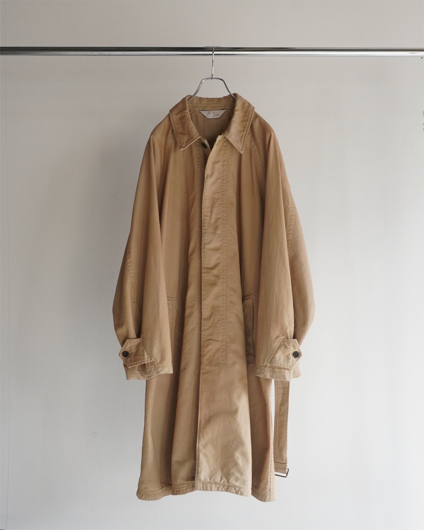 DRILL BALMACAAN COAT(BEIGE)